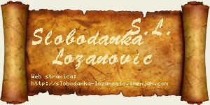Slobodanka Lozanović vizit kartica